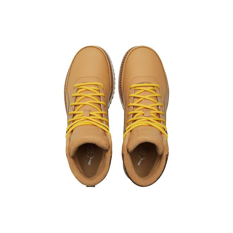 Puma Desierto v2 Checked - Sneakers Unisex Taffy Marrone Super-Limone 385257-01