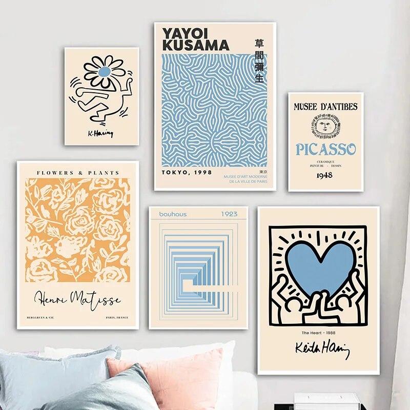 Blue Flower Market Henri Matisse Posters Prints Abstract Wall Art Gallery Canvas Painting Nordic Picture For Living Room Decor