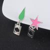 Anime HUNTER Hisoka Cool Poker Pendant Earrings Cosplay Jewelry Accessories
