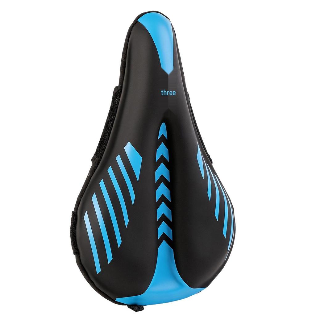 3D Ergonomic Silicone Bike Saddle Cover, High Elastic Shock Absorption, Breathable Non-Slip Cushion for Mountain Cycling