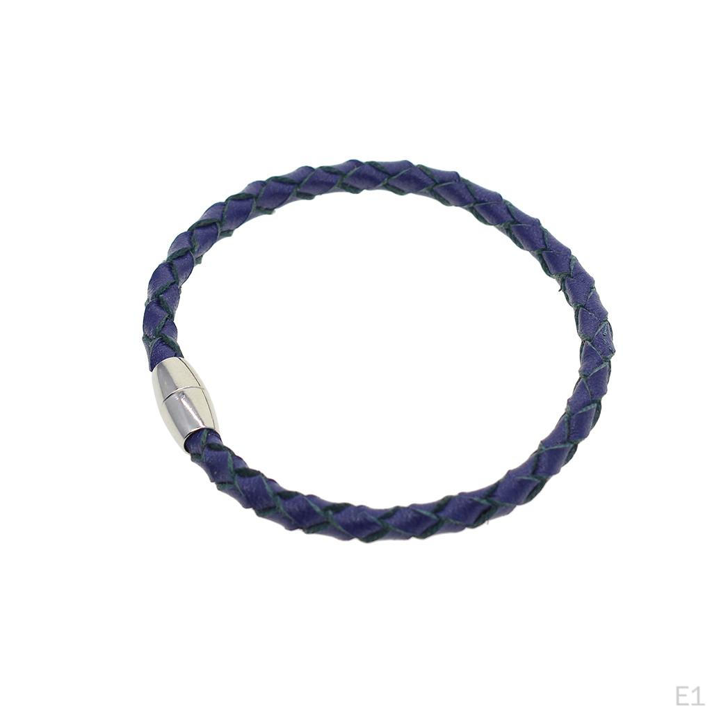 10x Silver Leather Jewelry Making Barrel Magnetic Clasps Connector - Silver, 6mm