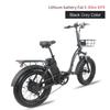 KETELES KF9 Elektrofahrrad 1000W Doppelmotor 48V35AH Lithiumbatterie Faltbares Elektrofahrrad für Erwachsene 20*4.0-Zoll Fat Tire Schnee E-Bike