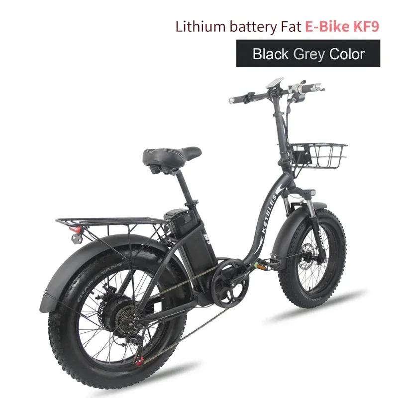 KETELES KF9 Elektrofahrrad 1000W Doppelmotor 48V35AH Lithiumbatterie Faltbares Elektrofahrrad für Erwachsene 20*4.0-Zoll Fat Tire Schnee E-Bike