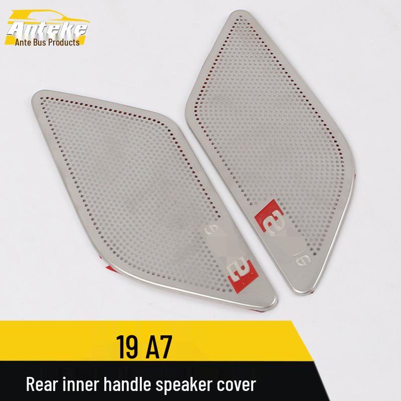 A7 Rear Row Armrest Pull Handle Speaker Cover - Interior Decorative Accessory