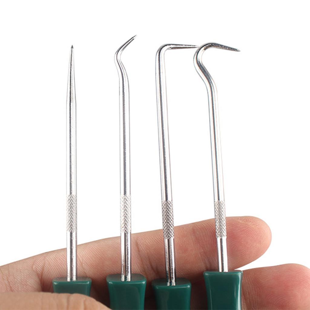 4Piece Auto Oil Seal Screwdriver Seal Gaskets Puller Remover Pick Hook Repair Tool Kit for Mechanic & DIYer Enthusiasts
