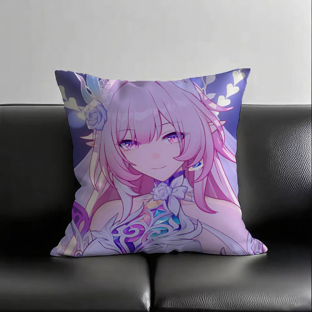 

1pc Anime Game Honkai Star Rail Cyrene Pillow Case Fashion Square Pillowcase Bedroom Sofa Room Ins Decoration Leisure 16x16Inch