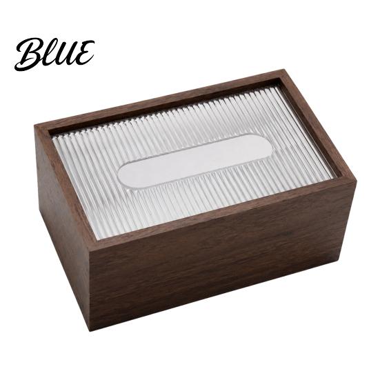 Bathroom Tissue Case Wooden Box Cover Rectangular Paper Towel Dispenser Decorative Napkin Storage Dining Room Holder Organizer for Office Desk Home