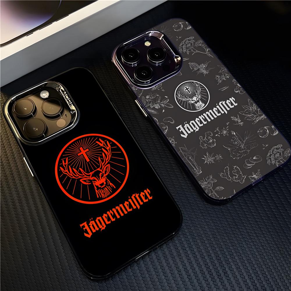 Classic J-Jager-Meister Phone Case For 17 Air IPhone 16 Pro Max 15 14 Plus 12 13 X XS Max 11 Colorful Silver Cover