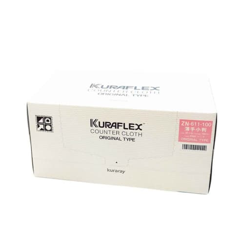 Kuraray Kuraflex Counter Cloth ZN-611-100, 100 Sheets (Case of 6), 100% Rayon Nonwoven, Thin, 30 x 61 cm, Pink