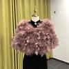 Women's Fur Cape Shawl for Winter Weddings & Evenings