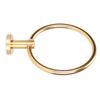 Towel   Space Aluminum Modern Round Hand Towel Holder Bath Hardware for Balcony Hotel