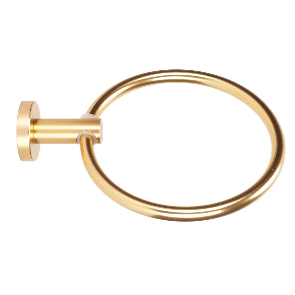Towel Space Aluminum Modern Round Hand Towel Holder Bath Hardware for Balcony Hotel