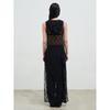 Anggae Lace Hooded Layering Dress Black