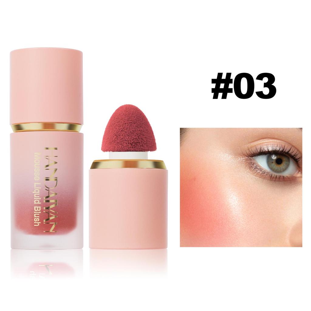 6 Color Liquid Blush Face Contouring Matte Blush Multifunctional Easy Color Blush Silky Texture Delicate Long Lasting Rouge Blush Lipstick Face Makeup