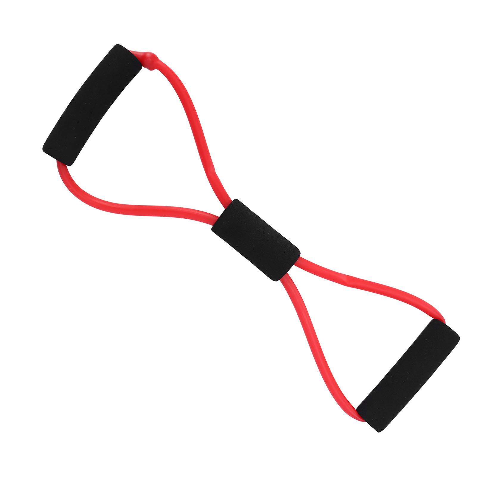 

Упражнения на тело Эспандер Бытовая фитнес-резинка для тренировок Эластичный ремень Красный красный