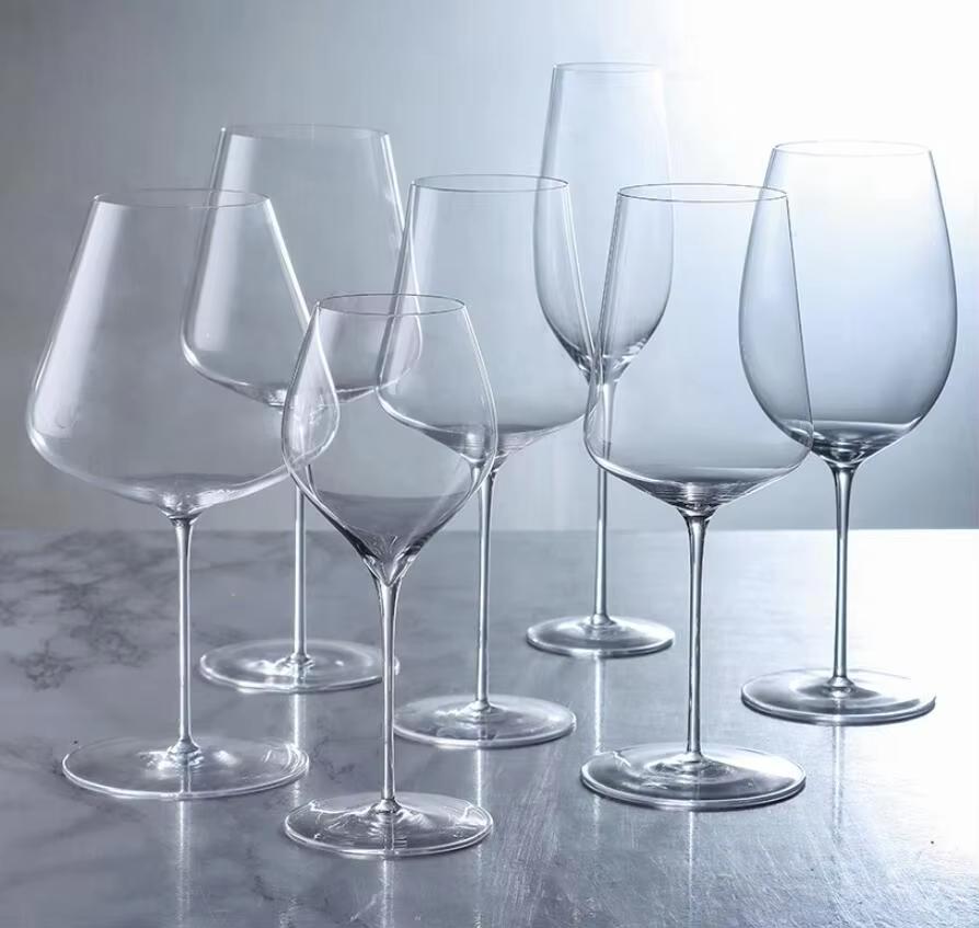 Ultra Thin Crystal Glass Goblet Sensory Oot-Bellied Red Wine Glass for Home Fine Stick Wine Burgundy Glass