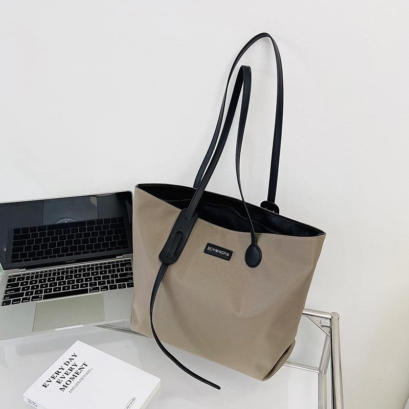 

Женская сумка-тоут большой вместимости - Повседневная европейская и американская высококлассная сумка для поездок на работу хаки