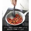 Yamazaki Silicone Cooking Spoon S Black W5.5 D2.5 H25cm Tower diShwaSher Safe