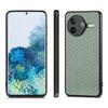 For Xiaomi Poco F7 Pro 5G/Xiaomi Redmi K80 5G Case Carbon Fiber Texture PU+PC+TPU Phone Back Cover