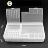 Transparent Electronic Components Storage Box Compartment Small Screw Accessories Container