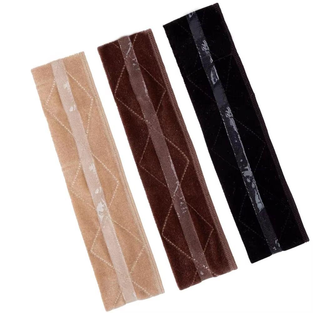 Comfortable Velvet Wig Fixing Strap Silicone Anti-slip Wig Edge Strap For Lace Frontal Wigs