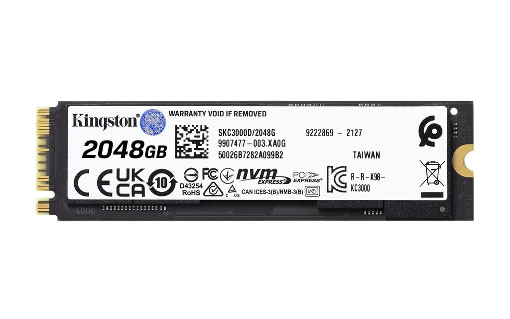 Dysk SSD Kingston KC3000 1TB M.2 2280 PCIe Gen 4.0 x4 NVMe (7000/6000 MB/s)