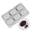 6/28Cavity Diy Coffee Bean Forms Mousse Cake Mold Silicone Pastry Molds For Baking French Dessert Cake Decorating Tools