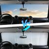 Protetor Solar para Para-brisa para Land Rover Defender 90 110 130 Acessórios Carro Prata Espesso 5 Camadas Refletor UV Viseira Protetora para Para-brisa Dianteiro do Carro
