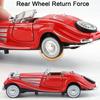 1:32 500k 300sl Model Toys Diecast Alloy Vintage Car Sound Light Pull Back Doors Opened Ornament Collectable Gift Adult Childre
