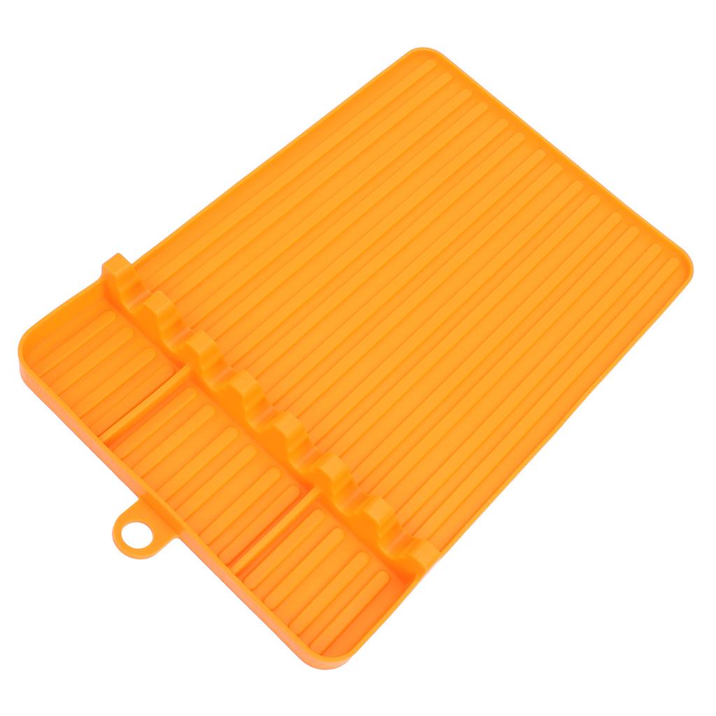 Silicone Griddle Tools Mat Heat Resistant Washable Reusable Soft Flexible Silicone Grill Side Shelf Mat for Baking Grilling Camping