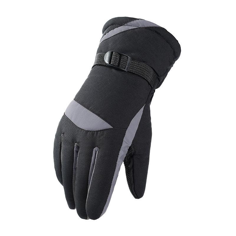 Warm Cotton Gloves for Men In Winter  Touch Screen Thickened with Fleece Cold Proof Waterproof and Windproof Outdoor Skiing and Cycling Gloves