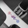 2D Vlakke Motorfietsstickers, 2D Vlakke Helmstickers, Fietsstickers, Racefiets Smiley Gezicht Stickers, Fiets Decoratieve Stickers