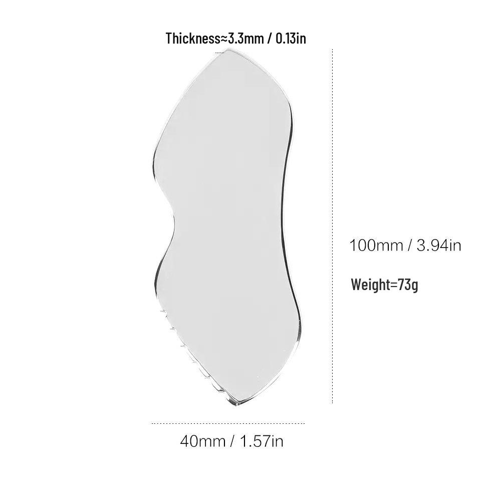 Stainless Steel Gua Sha Heart-Shaped Face & Body Massager