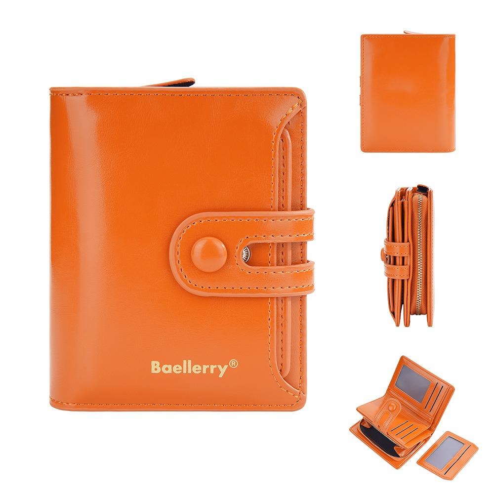Patent Leather Short  Wallets Korean Style Change Bag Temperament Women Clutch Bag  Outdoor