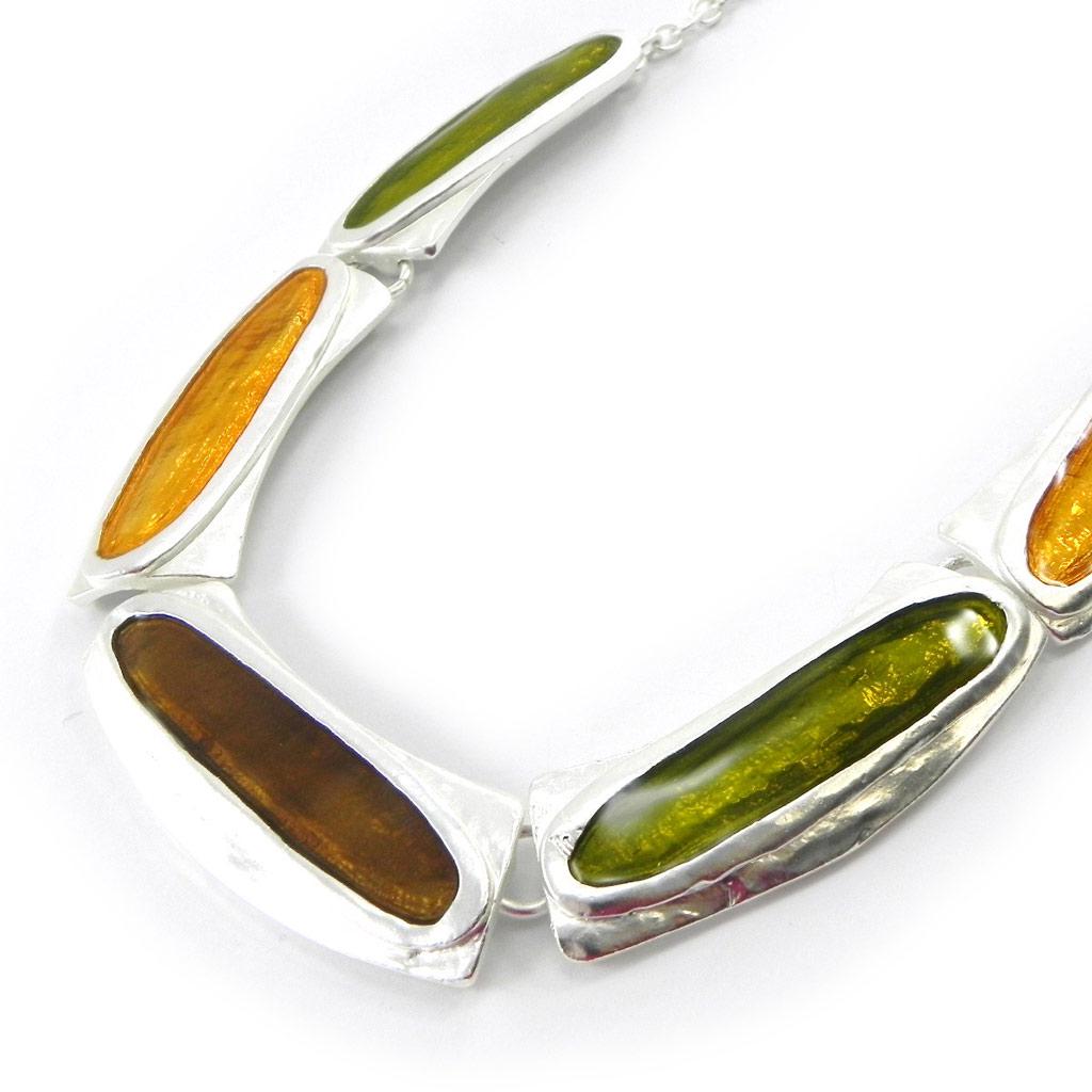 DOLCE VITA - COLLIER VINTAGE EN METAL DORE A DECOR DE BATONNETS