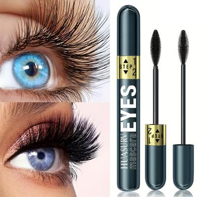 2-in-1 Long and Curled Mascara Curled Lashes - Long-Lasting - Natural Length - Natural Thickness - Curled Mascara - Easy Application for Beginners
