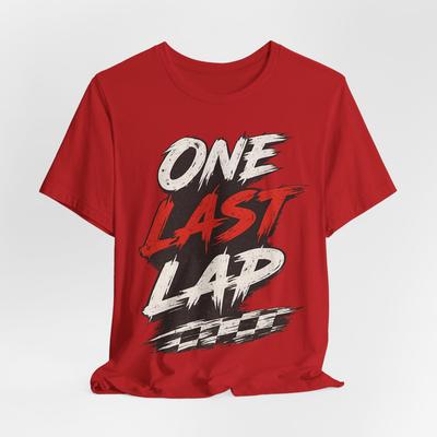 One Last Lap Racing Tee | Checkered Flag Race Shirt