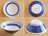Tableware East Large Trapezoid Bowl, Tamajukusa, Aosou, 20.5cm