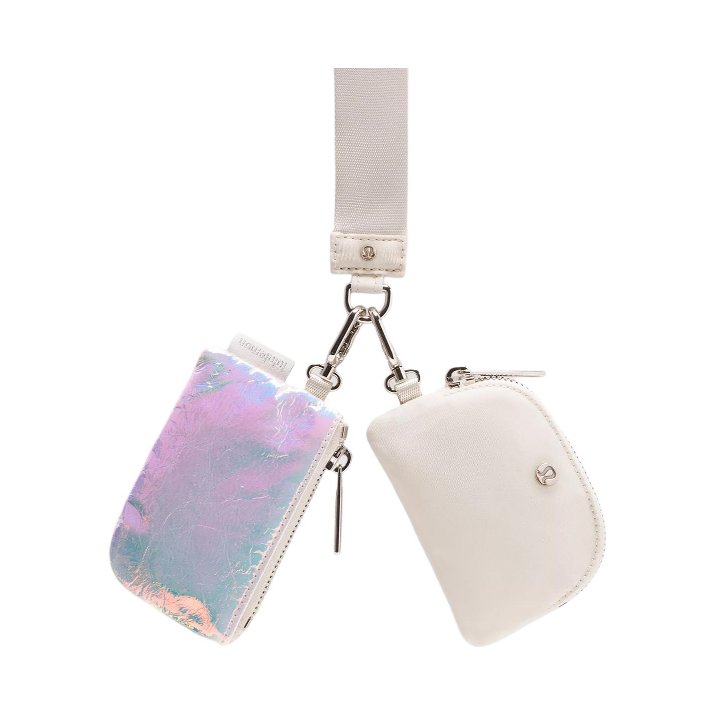 Lululemon Casual Fashion Versatile Polyester Wallet Women Wallet Rainbow Bone LW9FRMS-069355 Rainbow Multicolor Bone