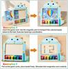 Magnetic Color Montessori Wooden Educational Sorting Toys Magnetic Bead Maze Drawing Board Early Learning Activities