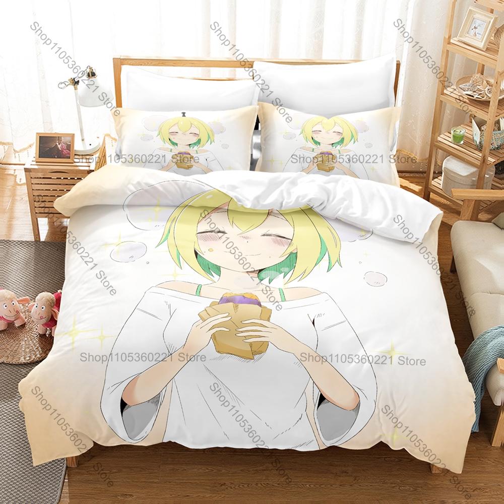 Cool Pikamee Amano Duvet Cover + 2 Pillowcases, VTuber Anime Print Bedding Set Soft Bed Linen for Fans Bedroom Decor