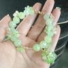 Pink Plum Cherry Blossom Crystal Butterfly Flower Berry Bracelet Women Sweet Jewelry Gifts