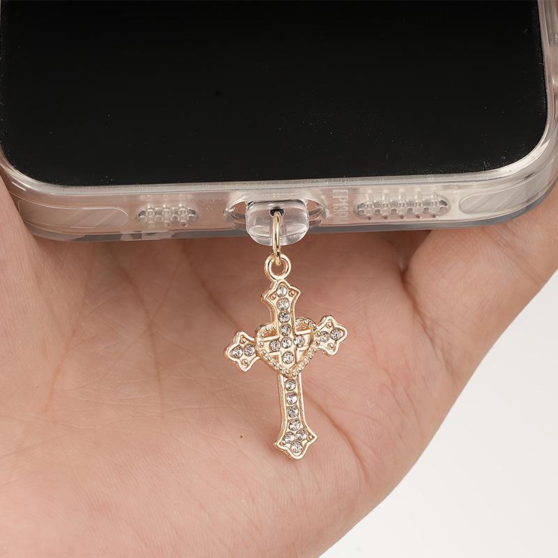 Dust Plug Charm  Ladies Charge Port Plug For Phone Type C Dust Protection Cap Phone Pendant