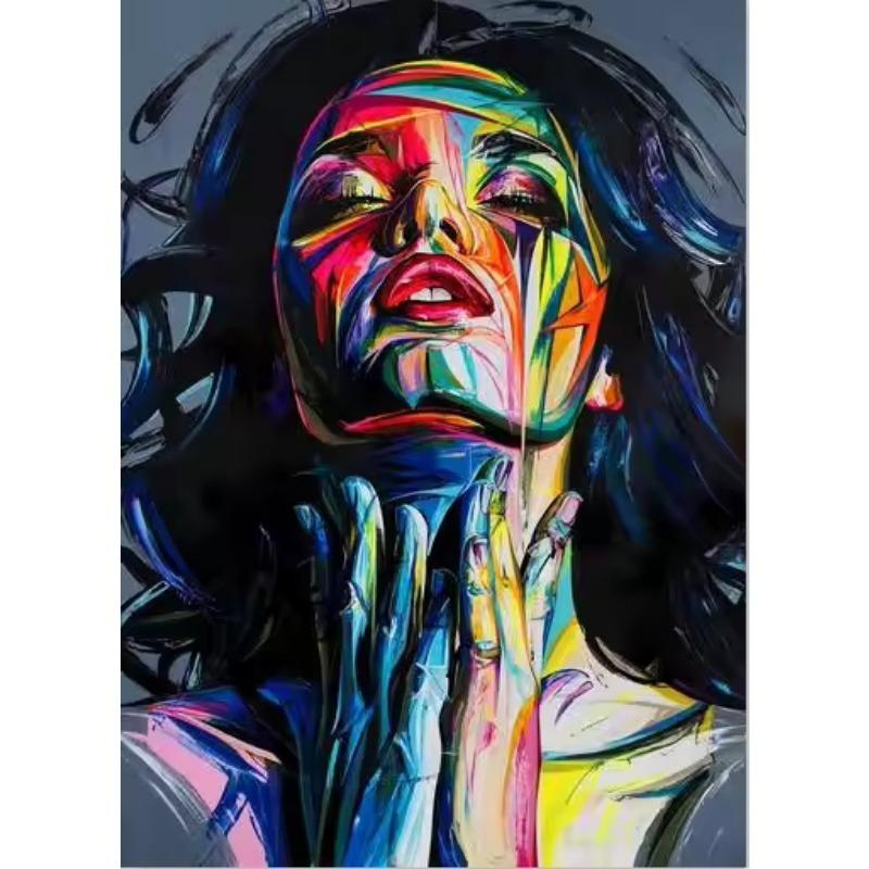 Abstract African Masked Girl Canvas Paintings Graffiti Wall Art Woman Portrait Posters and Prints Street Art Pictures Home Decor