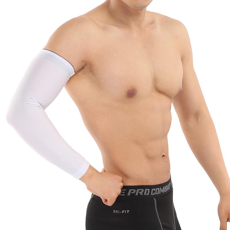 

Защита баскетбольных рук для мужчин, спортивная защита локтей для женщин, защита длинных запястий для фитнеса XL чёрный