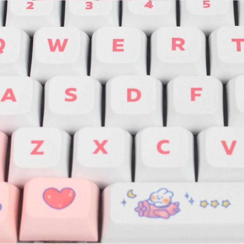 Conjunto de Keycaps 138 teclas XDA Profile PBT Dye Sublimation para teclado mecânico para jogos -MX hes Keypad