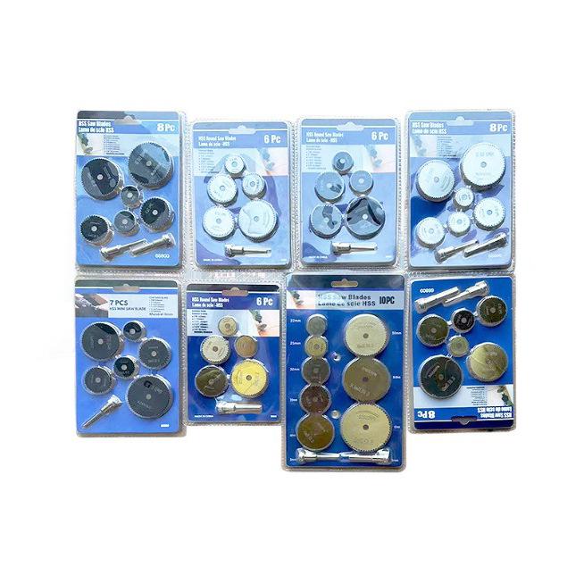 22mm-60mm High-Speed Steel Saw Blade Set with Electric Grinder Disc Accessories, Mini Cutting Saw Blades & 5+1 Connecting Rod