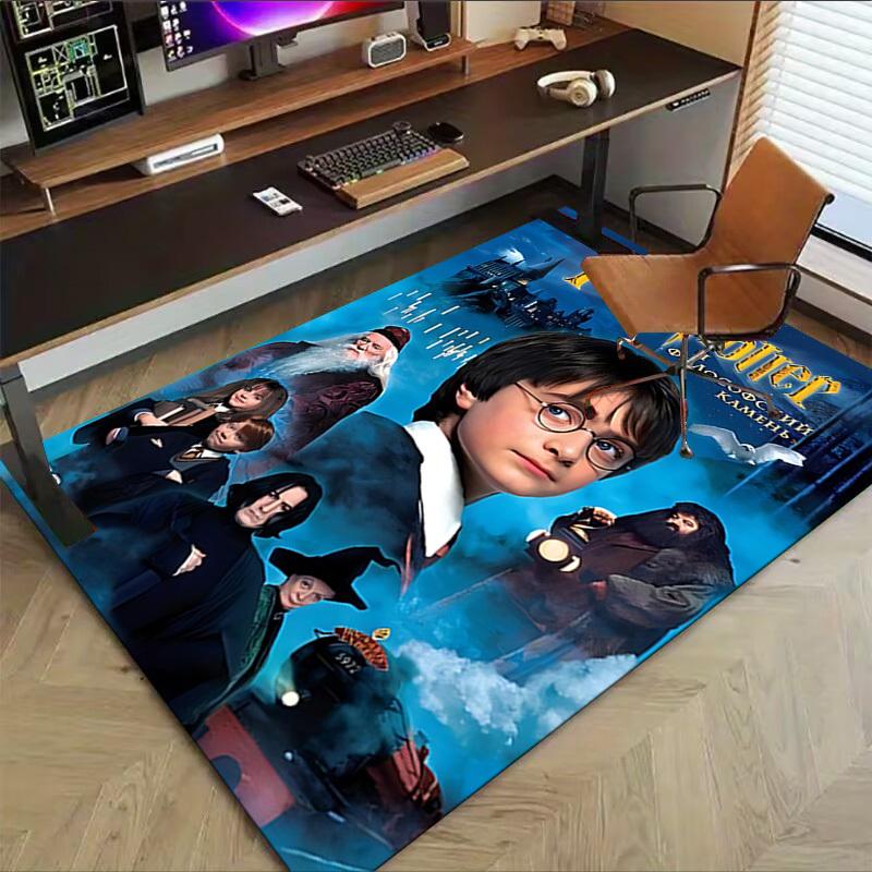 1pc Harry Potter and the Sorcerer's Stone Carpet, for Home & Office Decor, Desk Chair Carpet, Festive GiftL1452