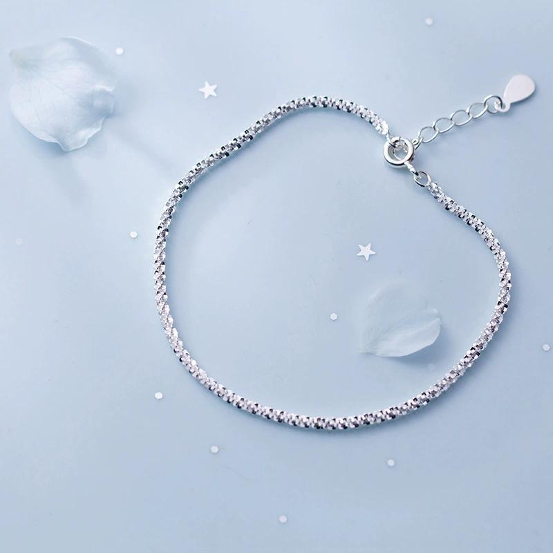 925 Silver Heart Shaped Bracelet For Women Retro Korean Versatile Zircon Charm Bracelets Party Jewelry Gifts
