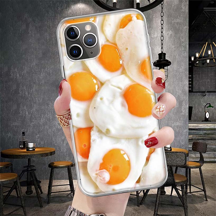 Food Fries Beer Cheese Sushi Cookie Soft Phone Case For IPhone 11 17 Air 16E 16 Pro Max 15 + 14 Plus 13 Mini 12 Apple 7 SE 8 Fun